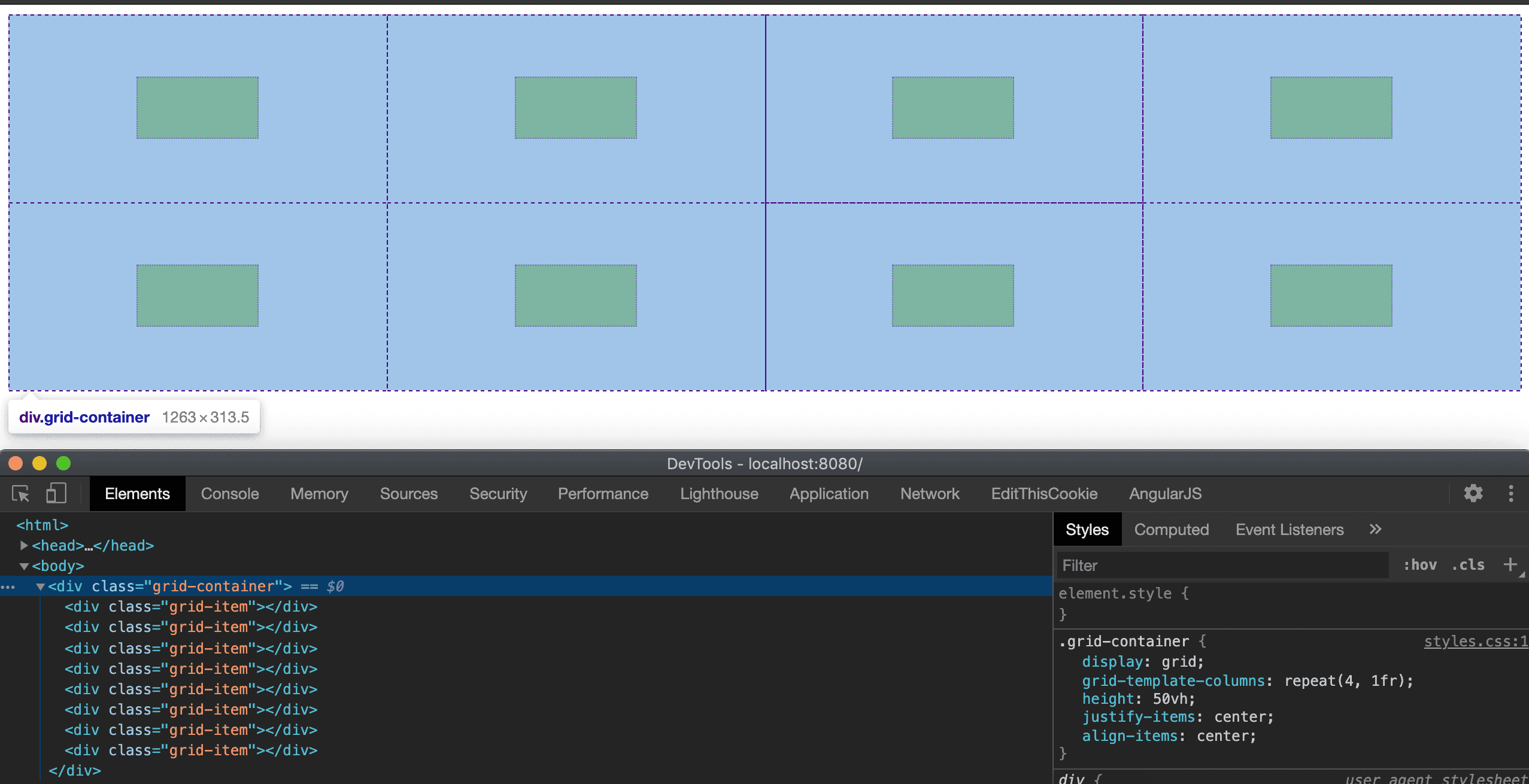 Div class container center. Div контейнер что это. div class container. display grid css. align center css.